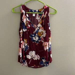Floral print tank